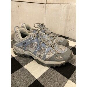 North Face Women’s Hiking Trail Shoes Blue Size 7 GoreTex Vibram Waterproof